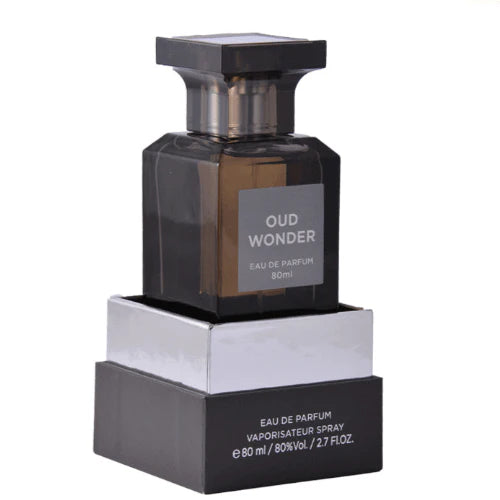 Oud Wonder Perfume 80ml EDP by Fragrance World + Oud Wood Oil Bundle