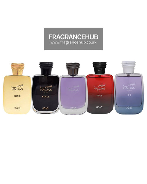 Rasasi Hawas Quintuplet Bundle (Hawas, Hawas Ice, Hawas Fire, Hawas Black, Hawas Elixir)