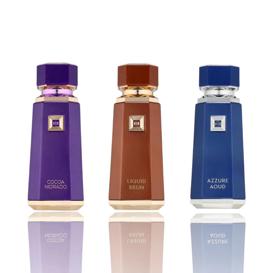 Liquid Brun, Azzure Aoud and Cocoa Morado Eau de Parfum 100ml Trio Bundle