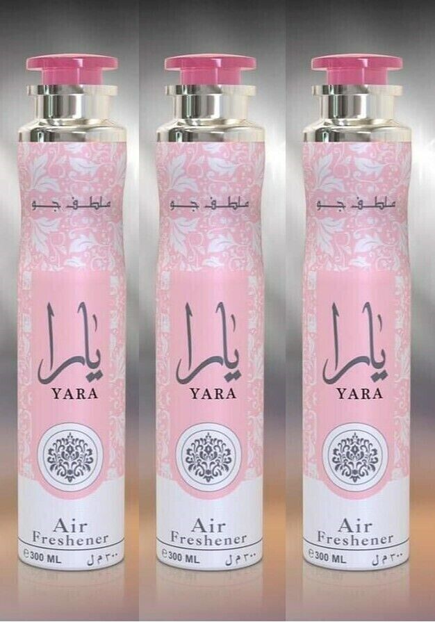 Lattafa Yara Room Spray 300ml Pack of 3 Bundle
