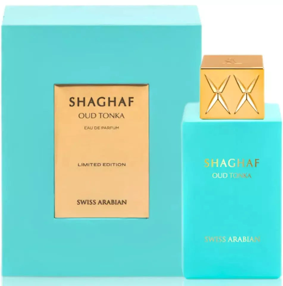 Shaghaf Oud Limited Edition Set (Shaghaf Oud Tonka, Azraq, Ahmar) Trio Bundle